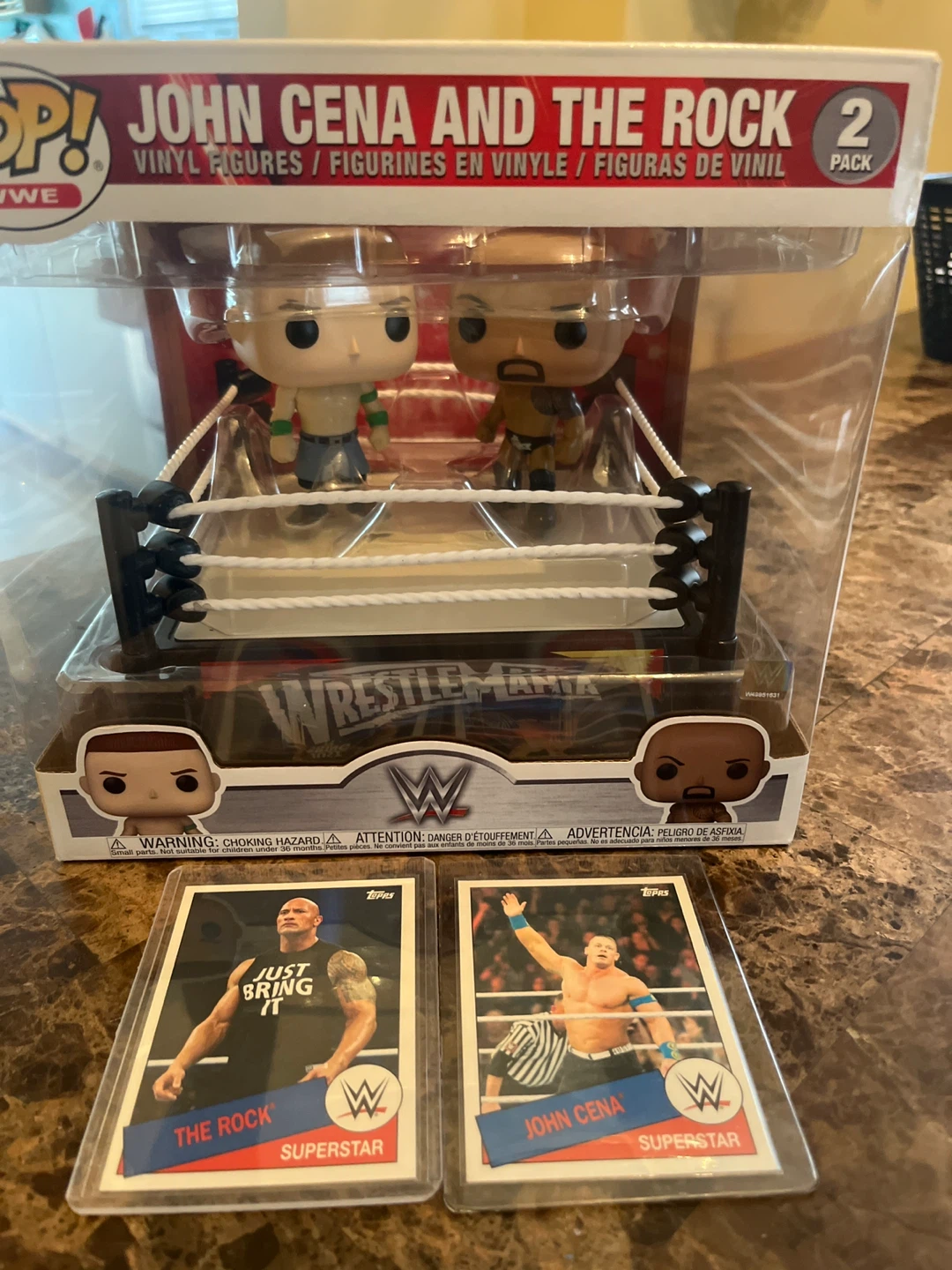 WWE Funko Cena vs Rock 2-Pack + Bonus Cards