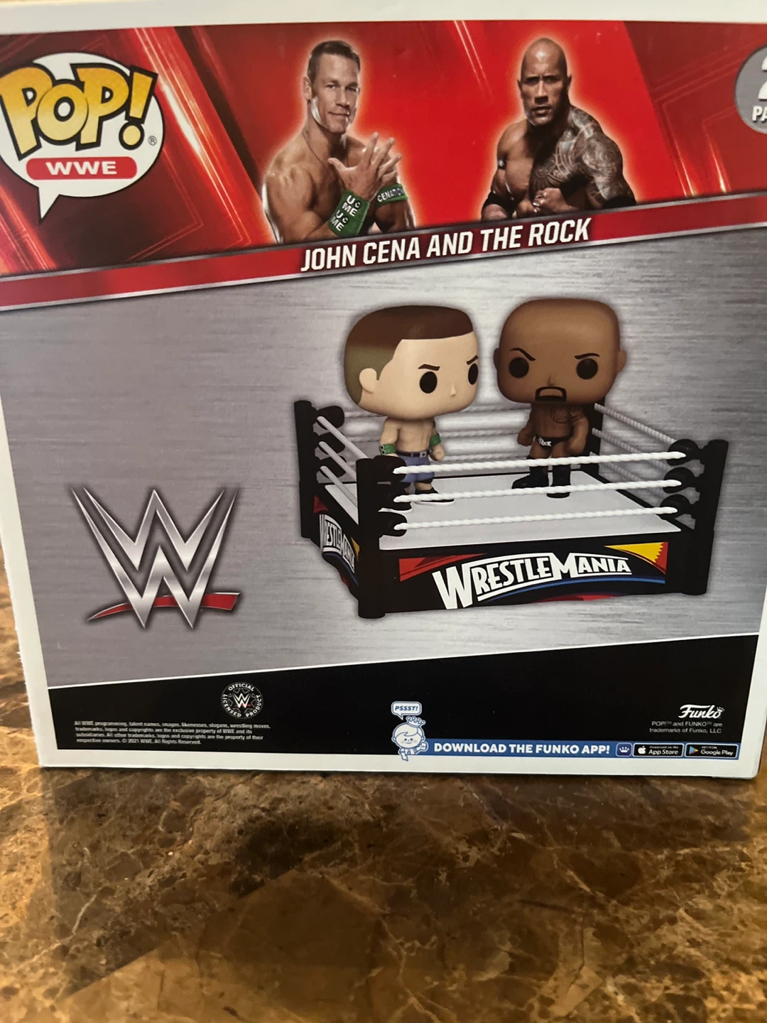 WWE Funko Cena vs Rock 2-Pack + Bonus Cards - photo 2