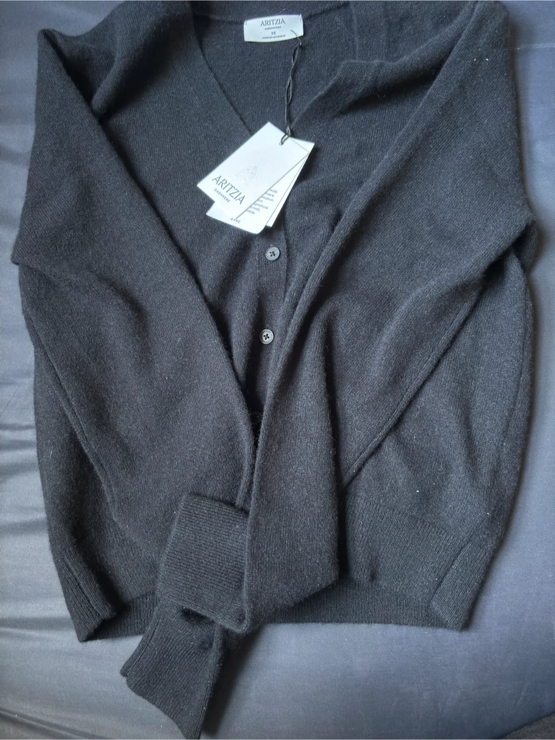 Aritzia Cashmere Cardigan - Black - photo 2
