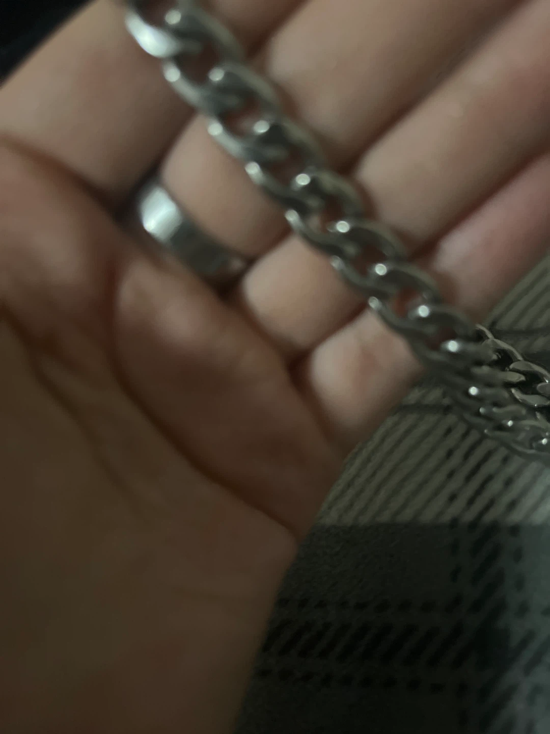 Silver Curb Chain Necklace - photo 3