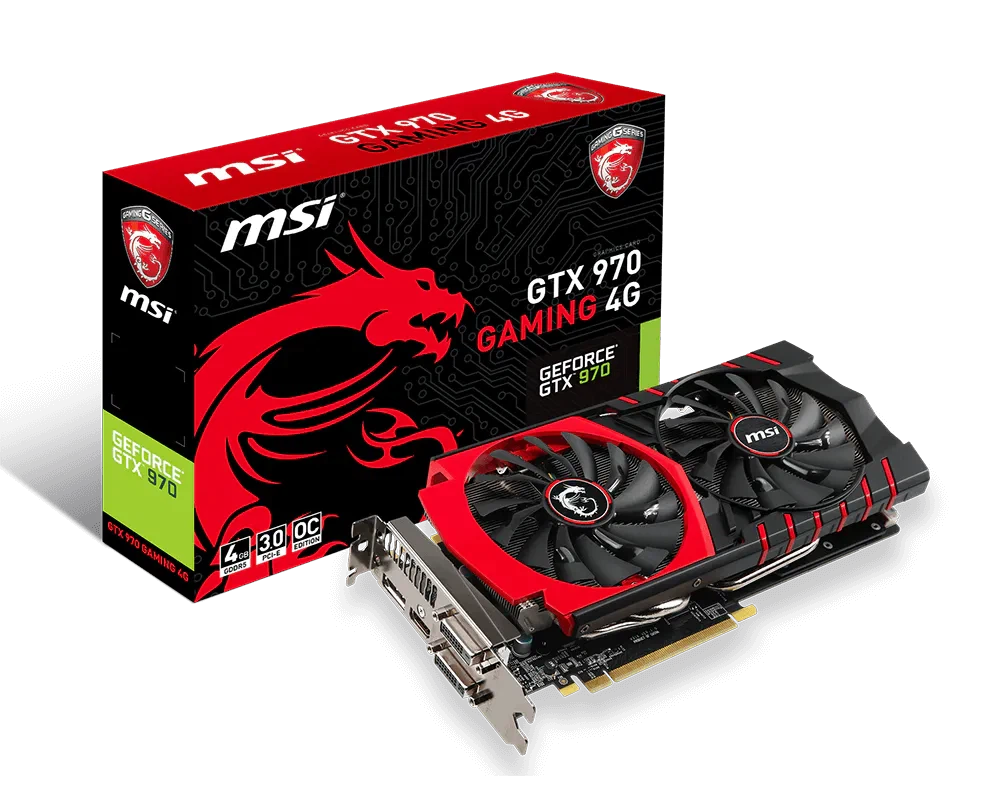MSI GeForce GTX 970 GAMING 4G Graphics Card