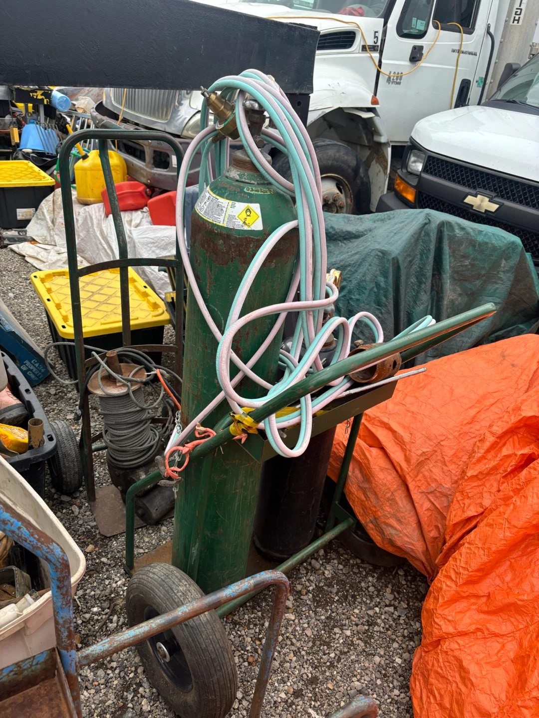 Industrial Welding Gas Tanks and Cart - photo 5