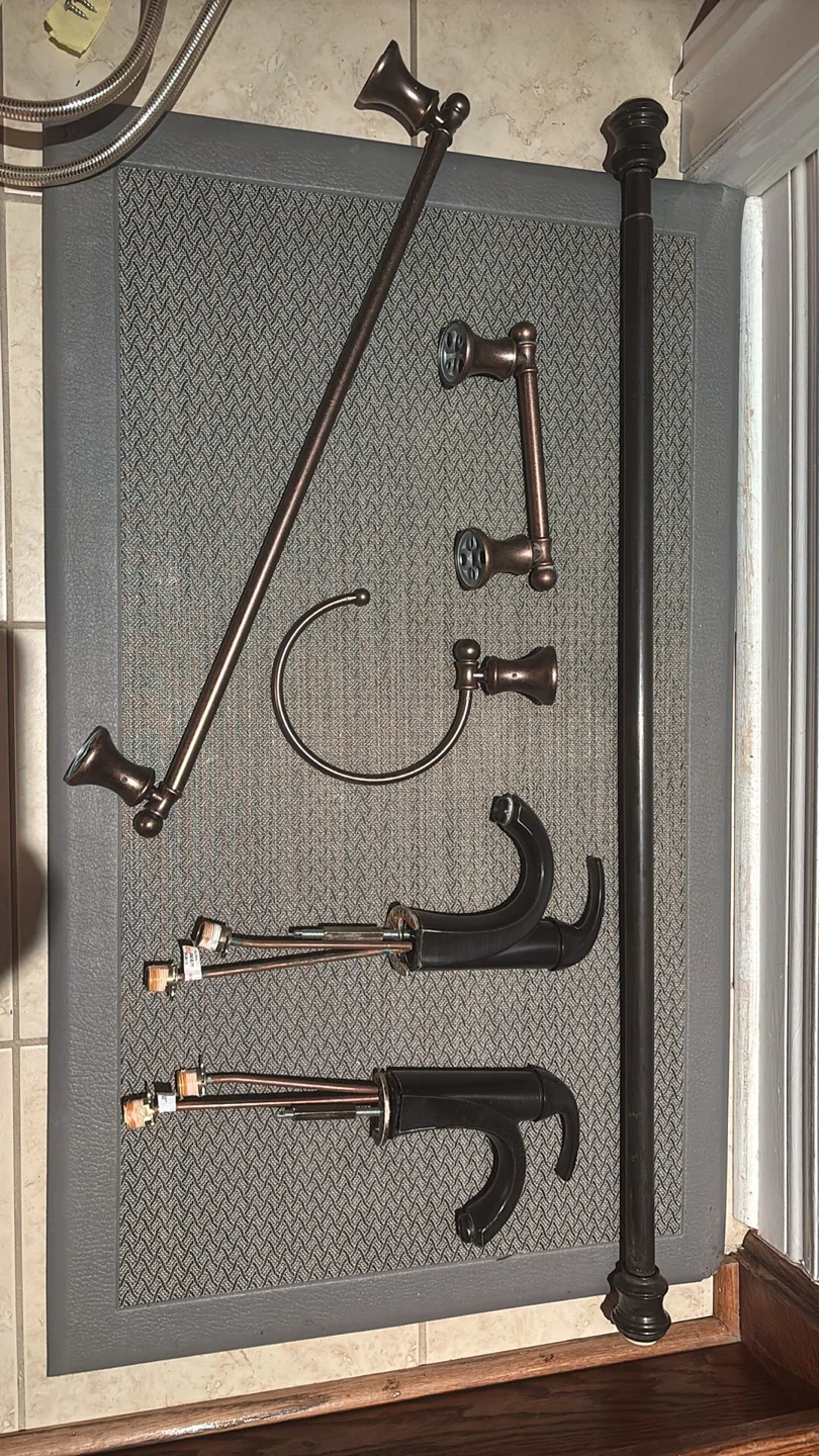 Oil Rubbed Bronze Bathroom Hardware Set