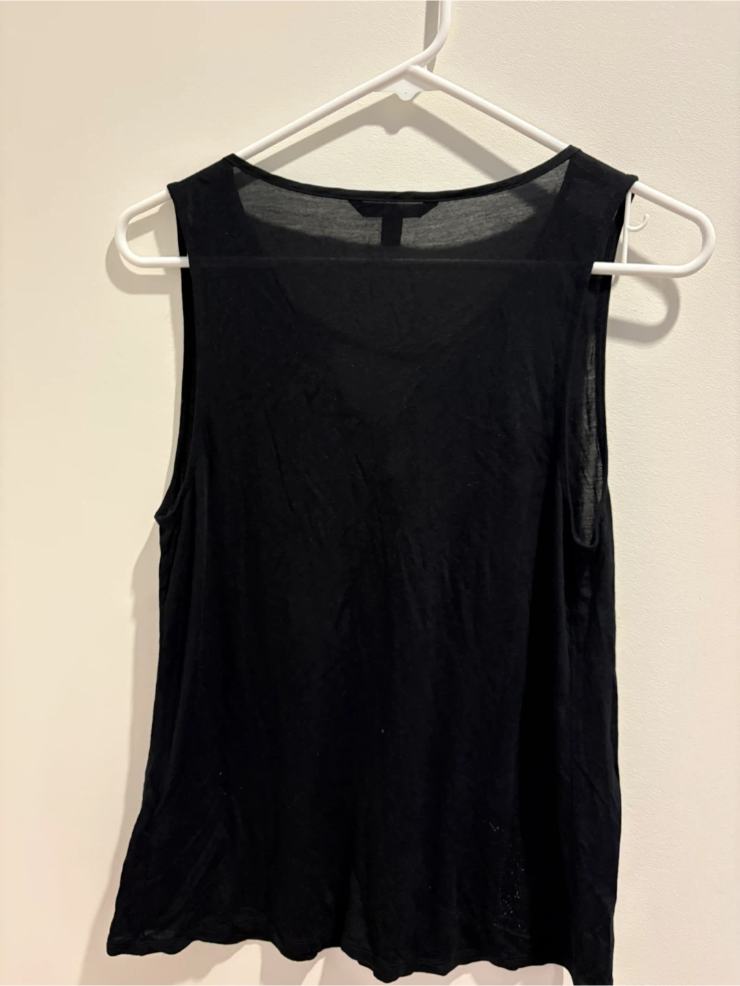 Banana Republic Black Tie-Neck Sleeveless Tank Top - Medium - photo 2
