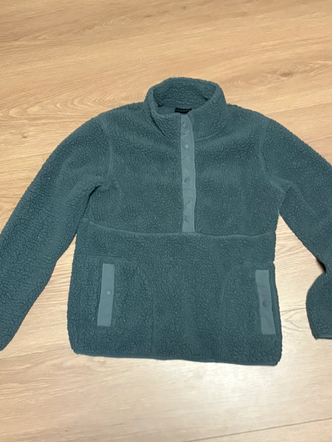 Women’s Teal Fleece Pullover Jacket