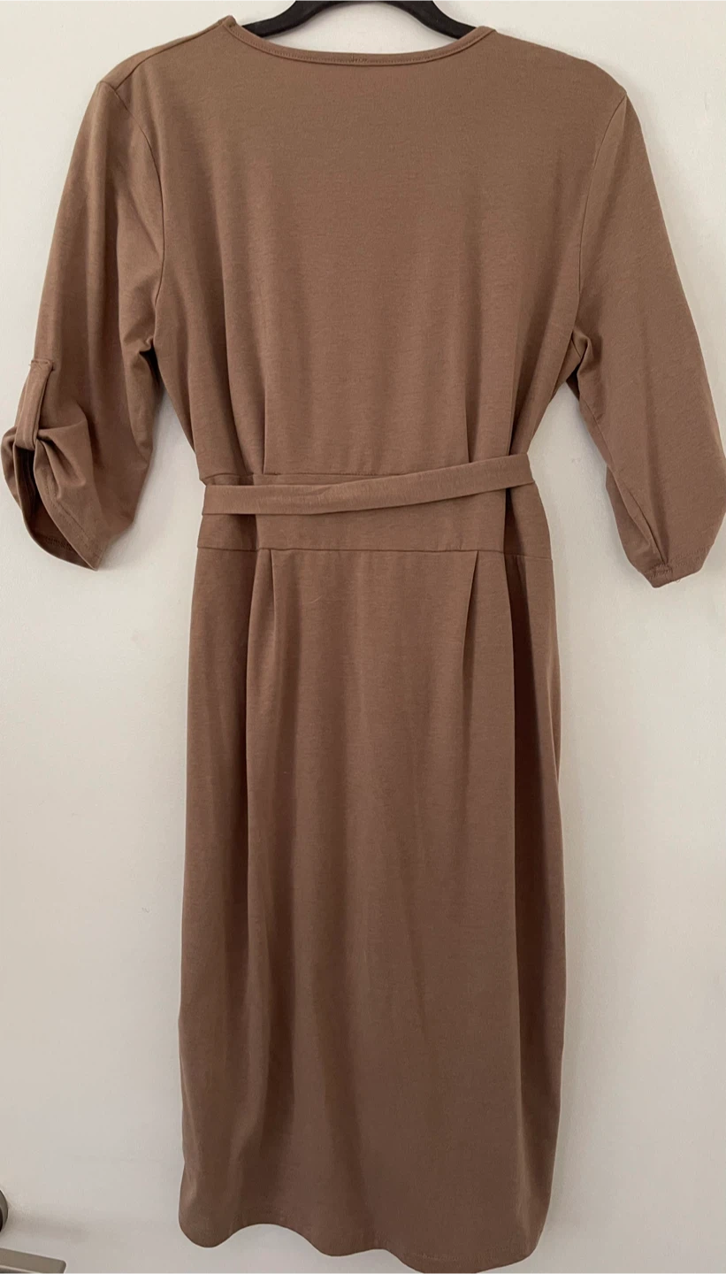 Dress Dark Beige - photo 2