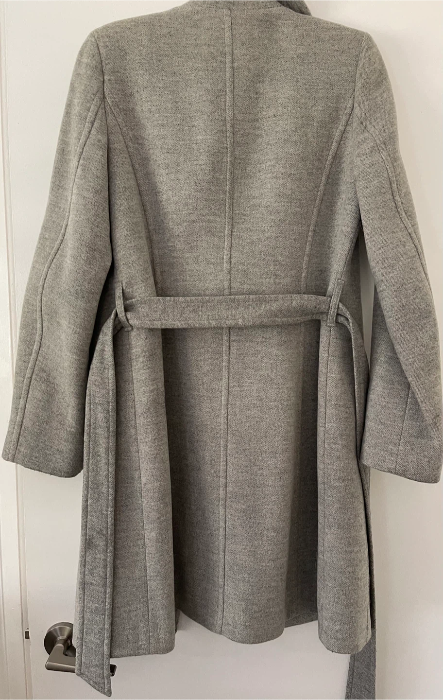 Babaton Grey Wool Blend Coat - photo 2
