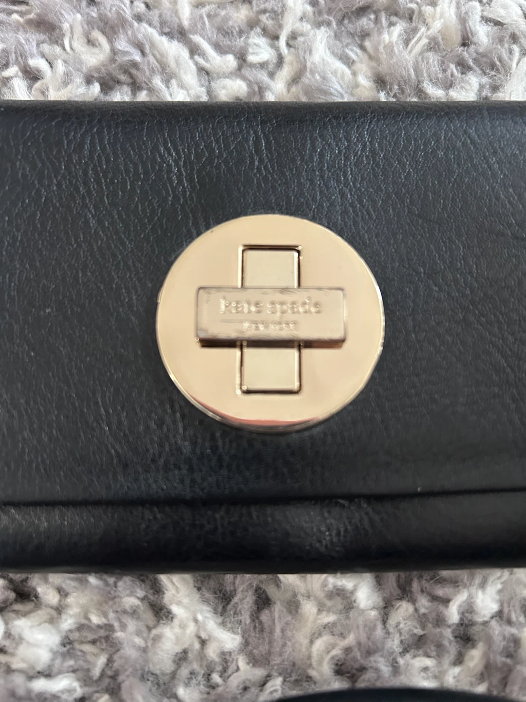 Kate Spade black leather handbag and wallet set - photo 3