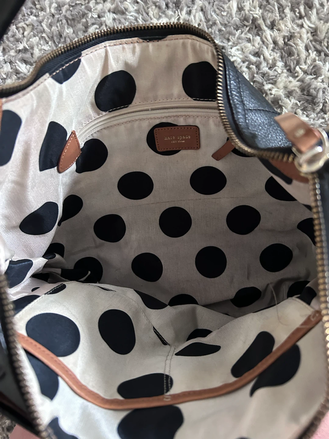 Kate Spade black leather handbag and wallet set - photo 4