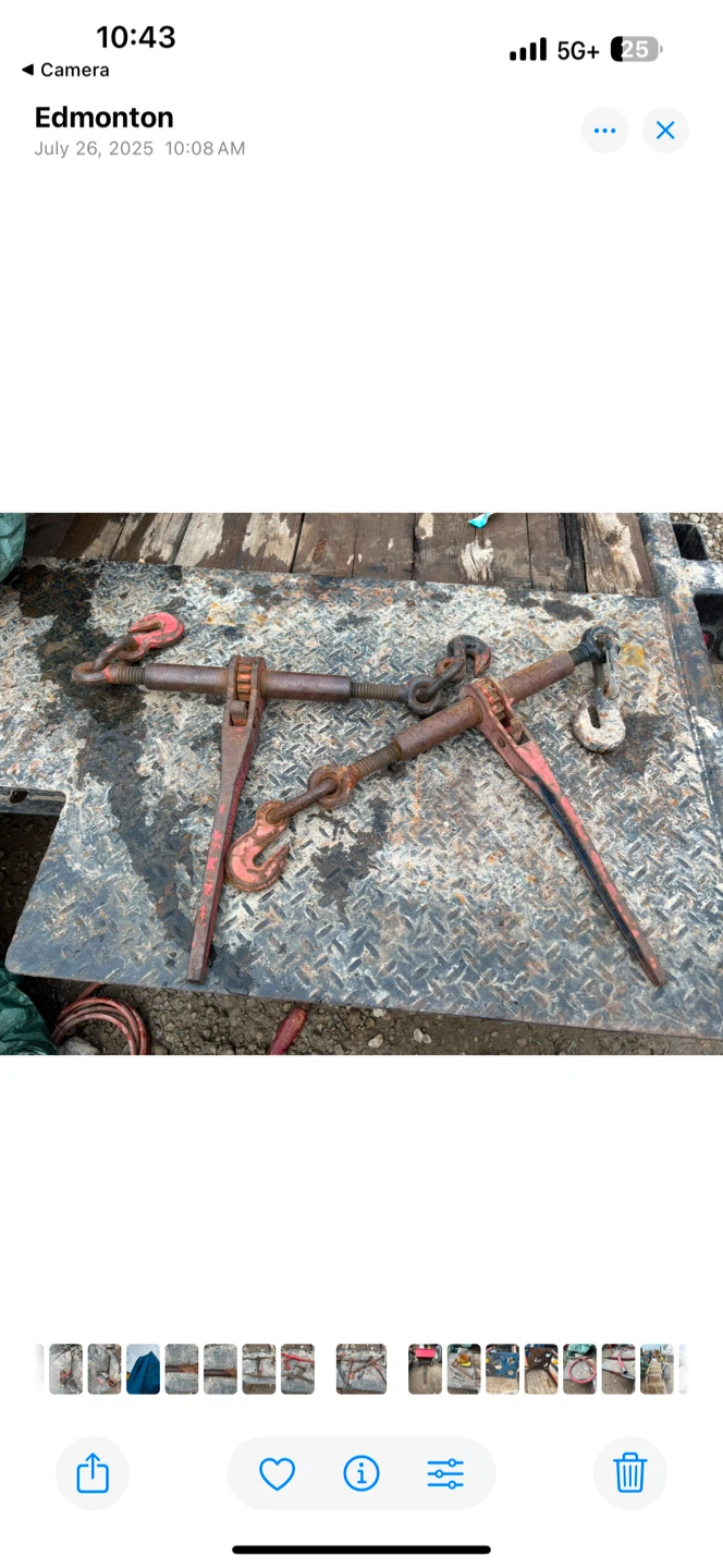 Assorted Heavy Duty Ratchet Chain Binders