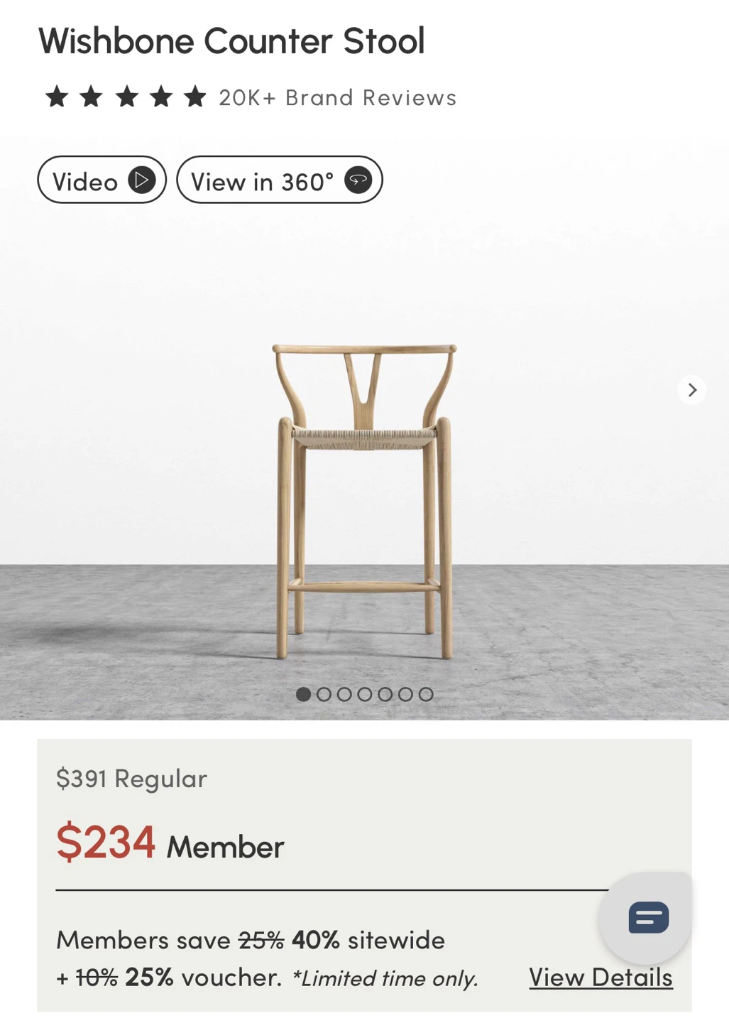 Wishbone Counter Stool