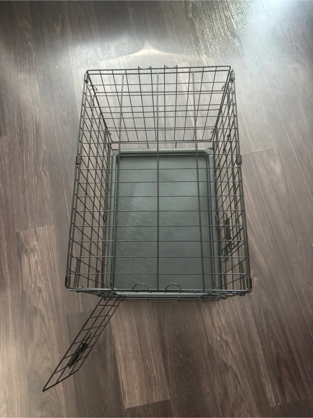 Black Metal Dog/Cat Crate with Tray - photo 4