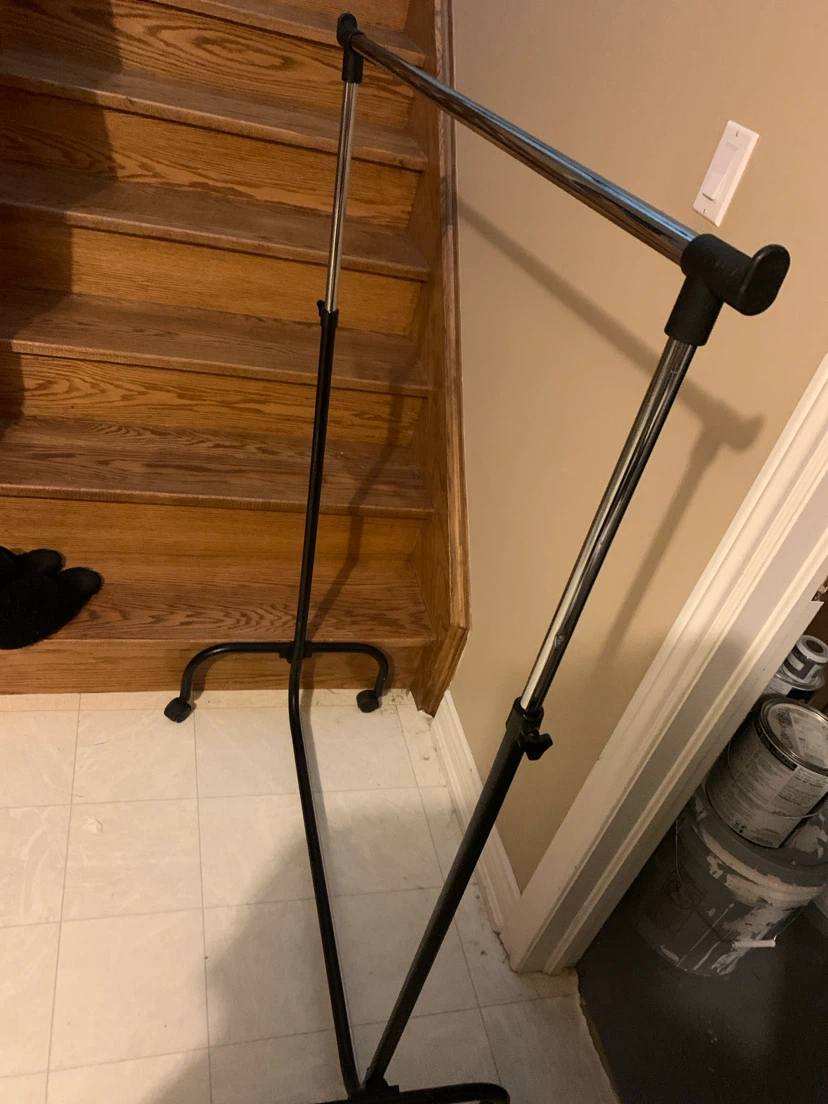 Adjustable Rolling Clothes Rack