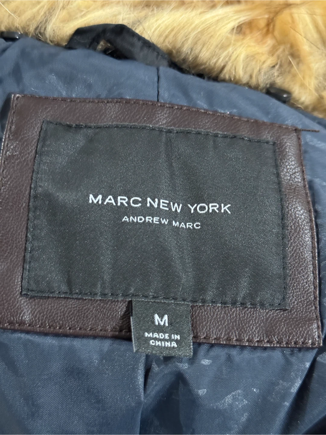 Marc New York Faux Leather Moto Jacket with Fur Trim - photo 4