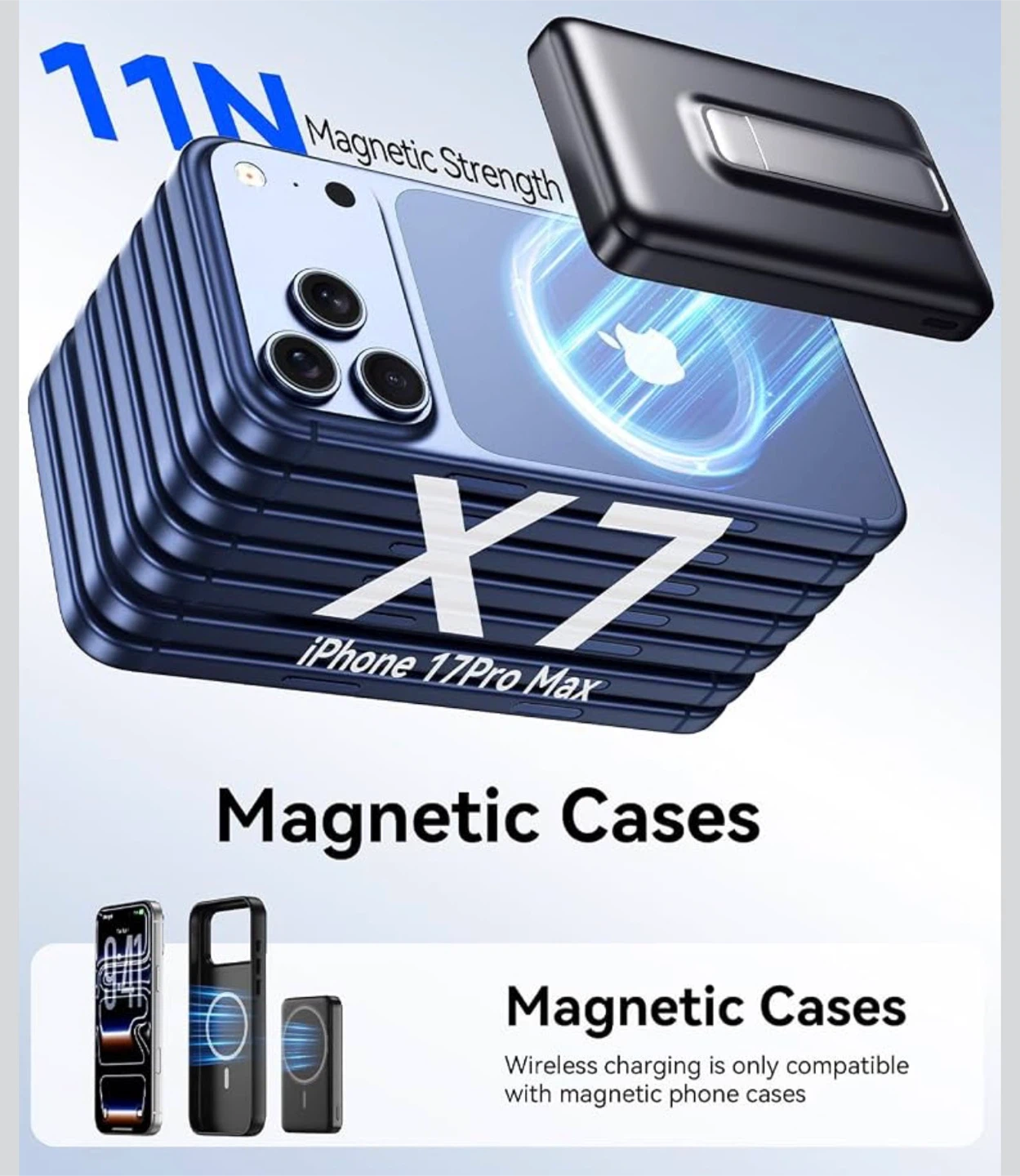 10000mAh Magnetic Wireless Power Bank with Stand - photo 4
