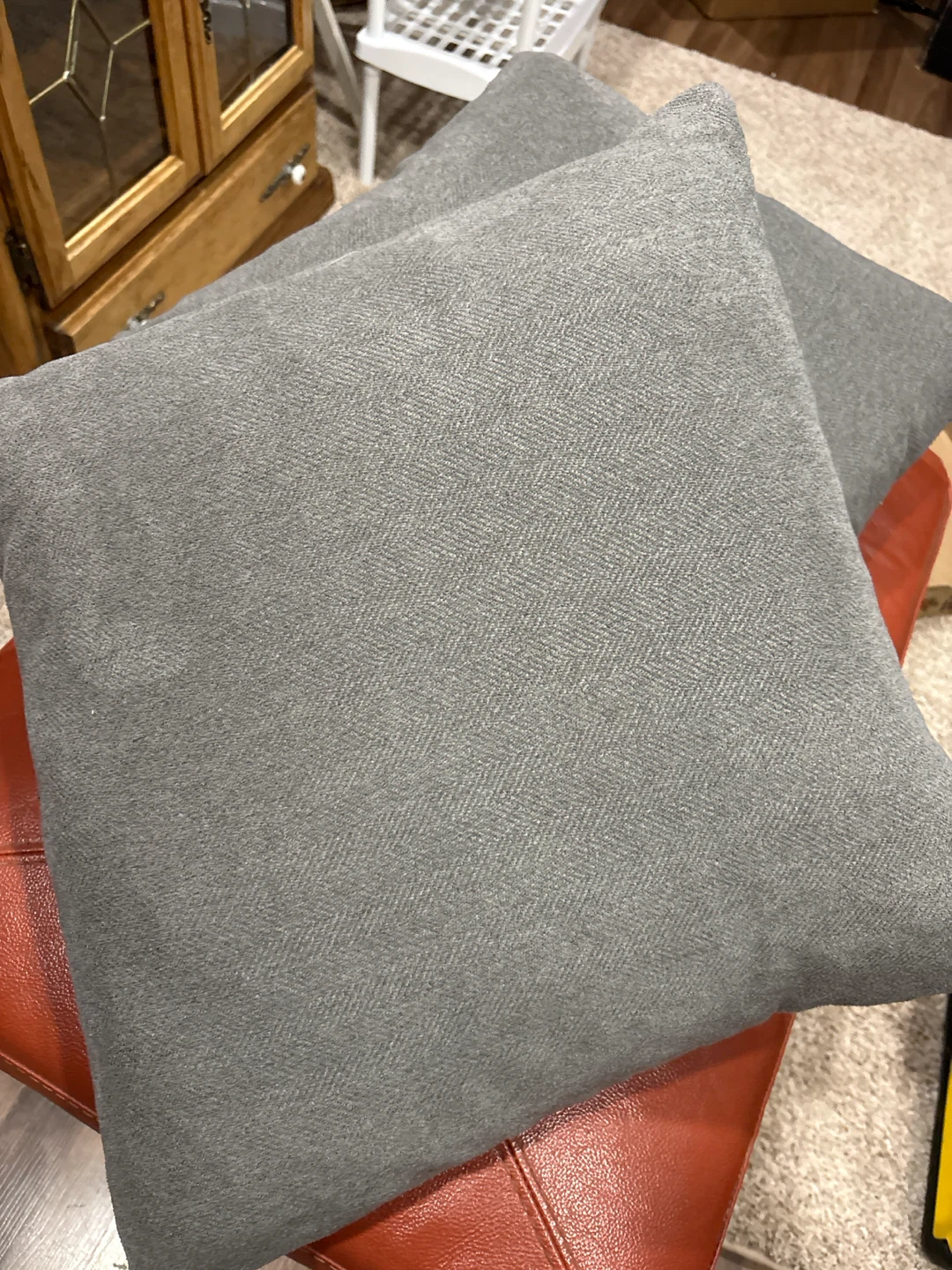 Grey Throw Pillows (Set of 2) - photo 3