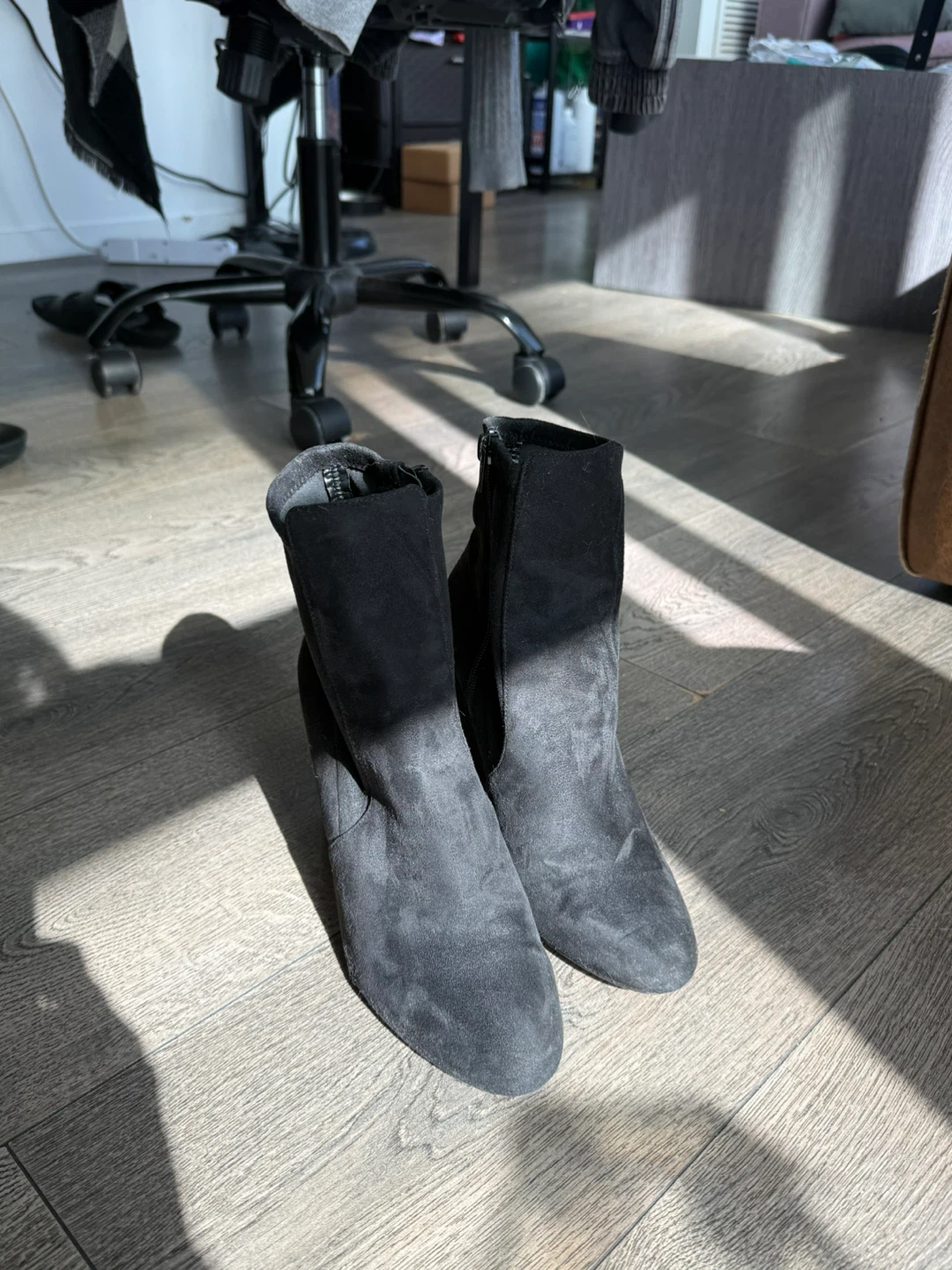 Aldo Suede Heeled Ankle Boots