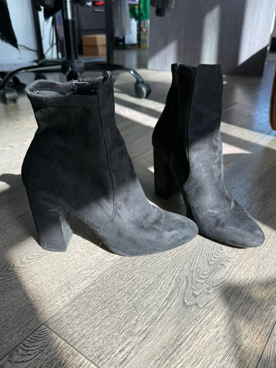 Aldo Suede Heeled Ankle Boots - photo 2