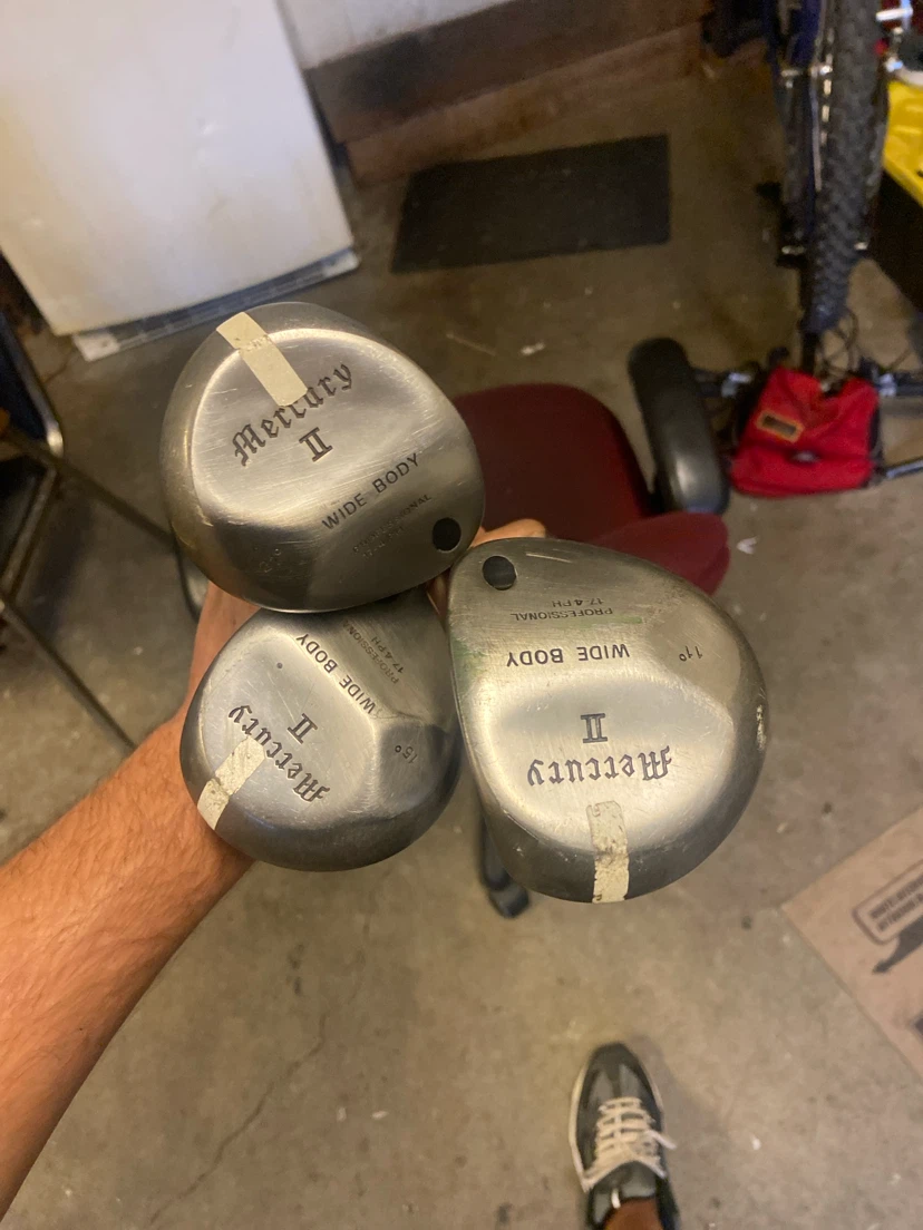 Set of 3 Mercury II Wide Body Golf Clubs