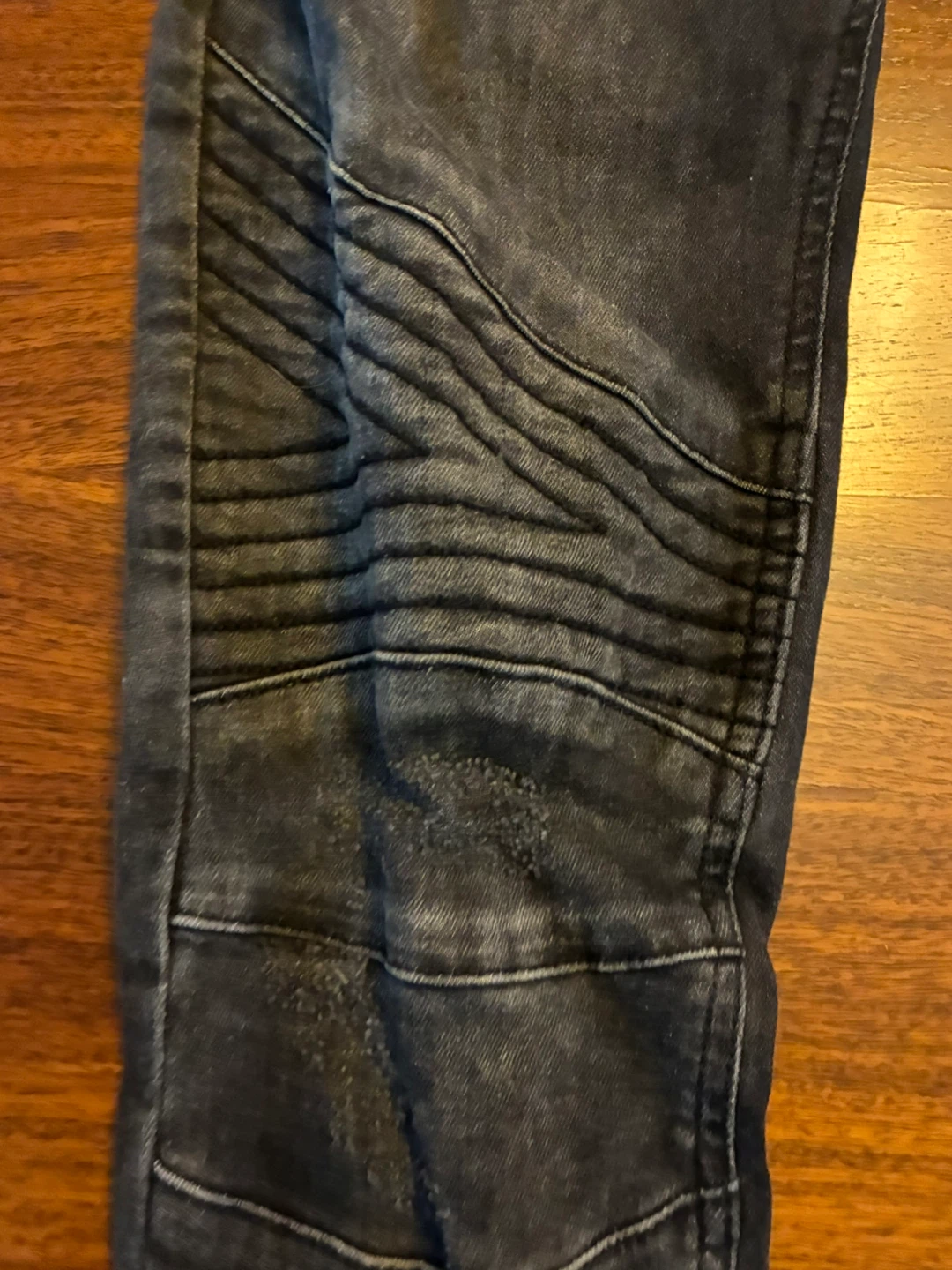 ZARA MAN Black Moto Biker Distressed Skinny Jeans Size 31 - photo 5