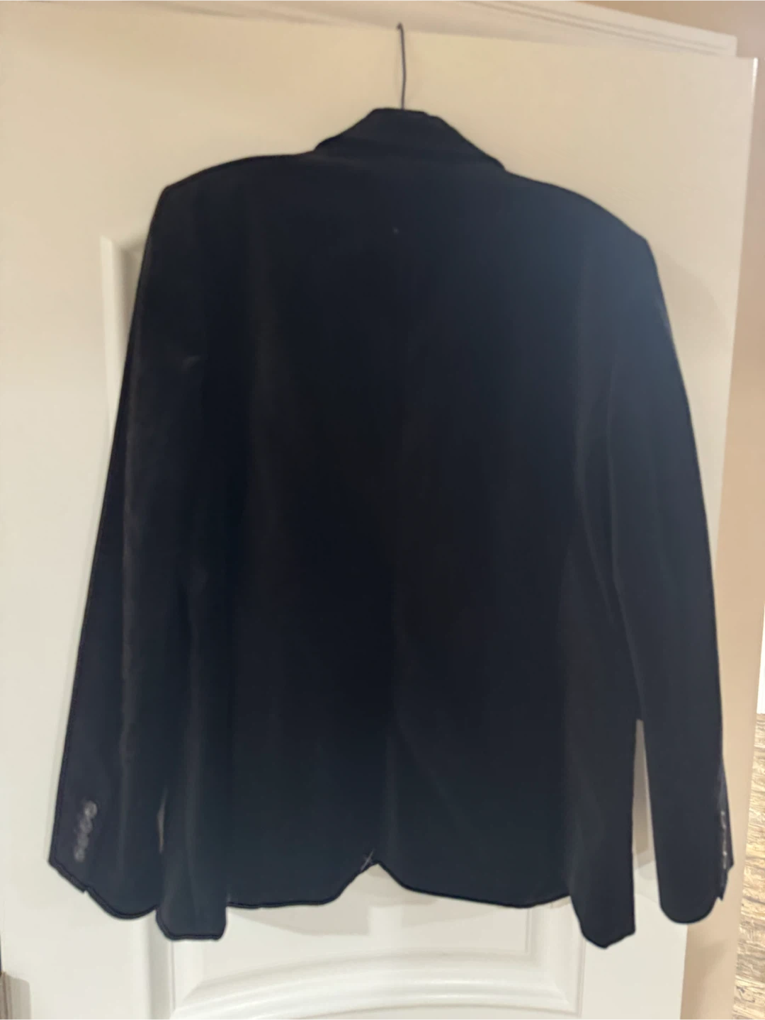 Ann Taylor Black Velvet Blazer Size 14