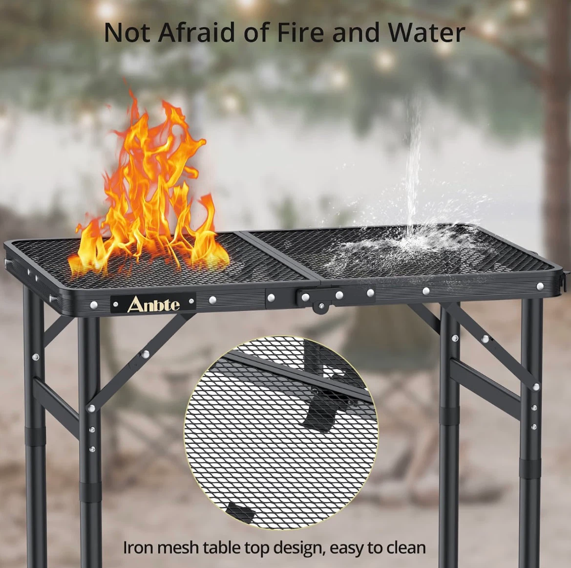 Anbte Foldable Camping Table