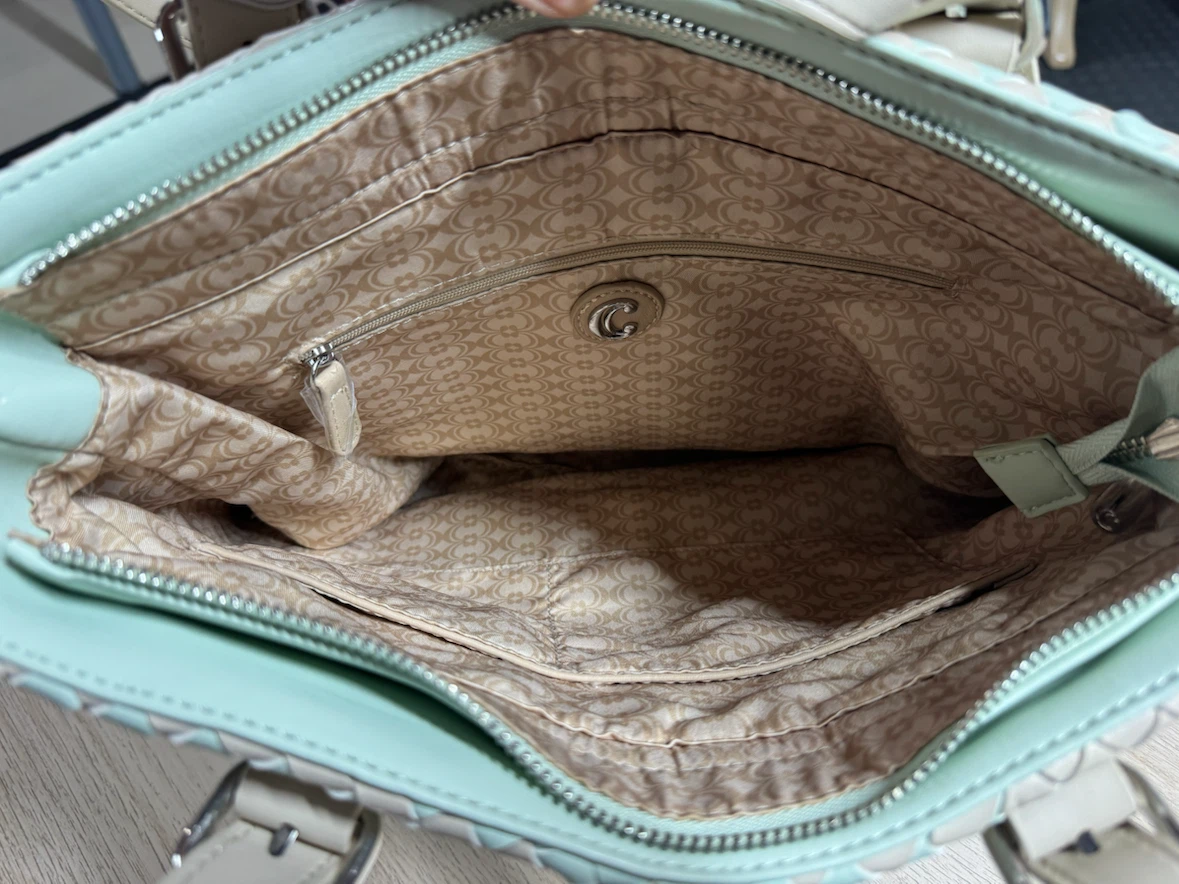 Mint Green Woven Tote Bag - photo 2