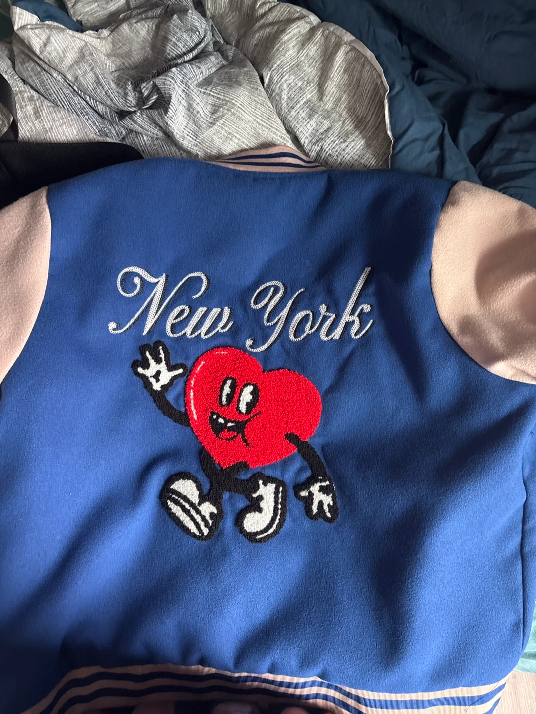 Blue and Cream Varsity Jacket - photo 2