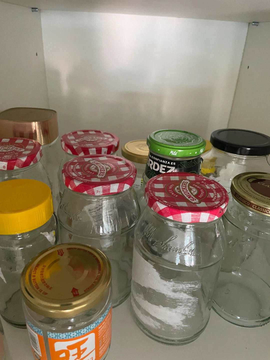 Assorted Glass Jars with Lids