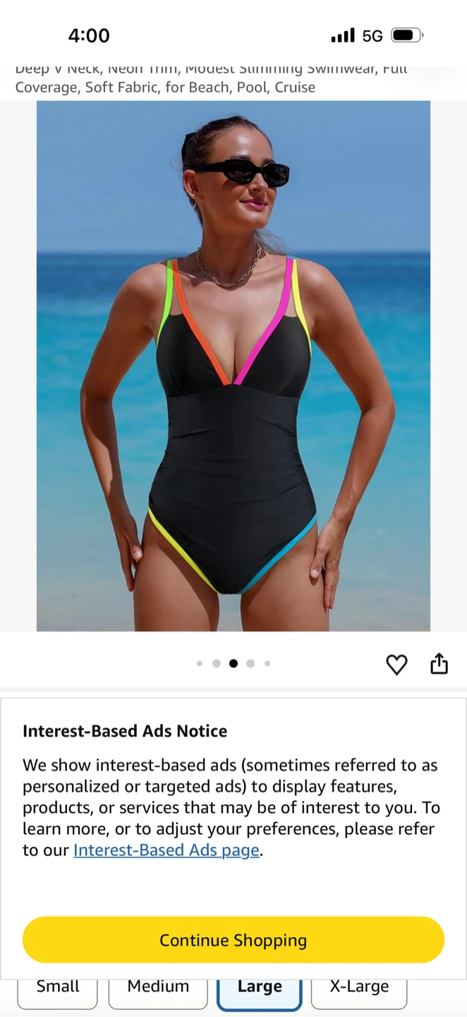 POPVIl One-Piece Swimsuit - Black with Neon Trim