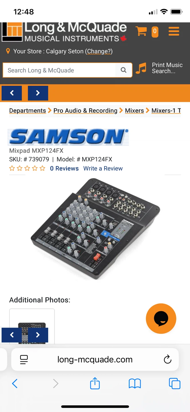 Samson Mixpad MXP124FX 12-Channel Stereo Mixer - photo 5