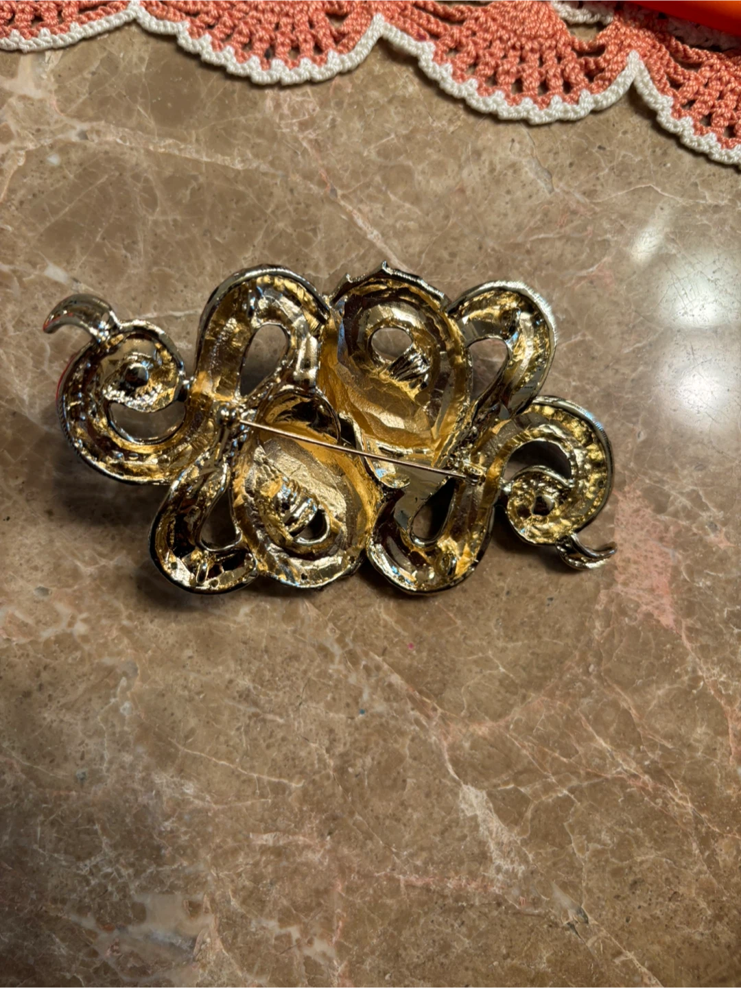 Vintage double snake brooch - photo 2