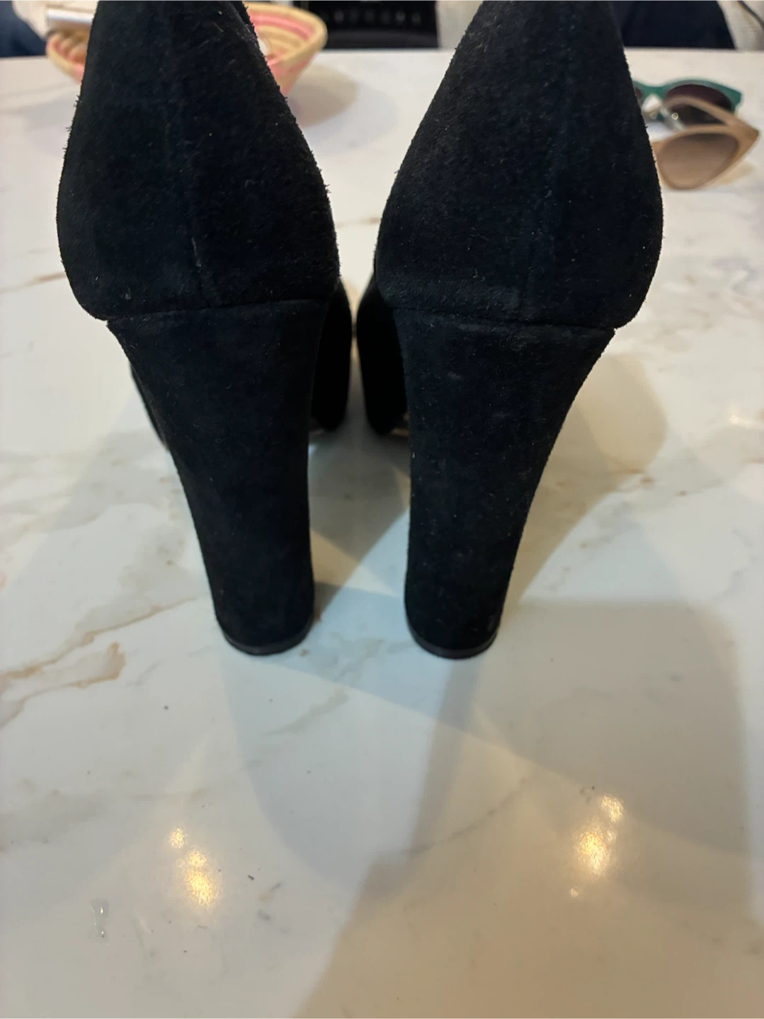 Betsy Johnson Sophia Black Suede Platform Pumps 8.5M - photo 5