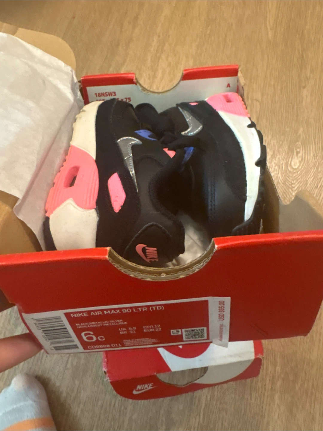 Nike Air Max 90 LTR (TD) Toddler Shoes Size 6c - photo 2