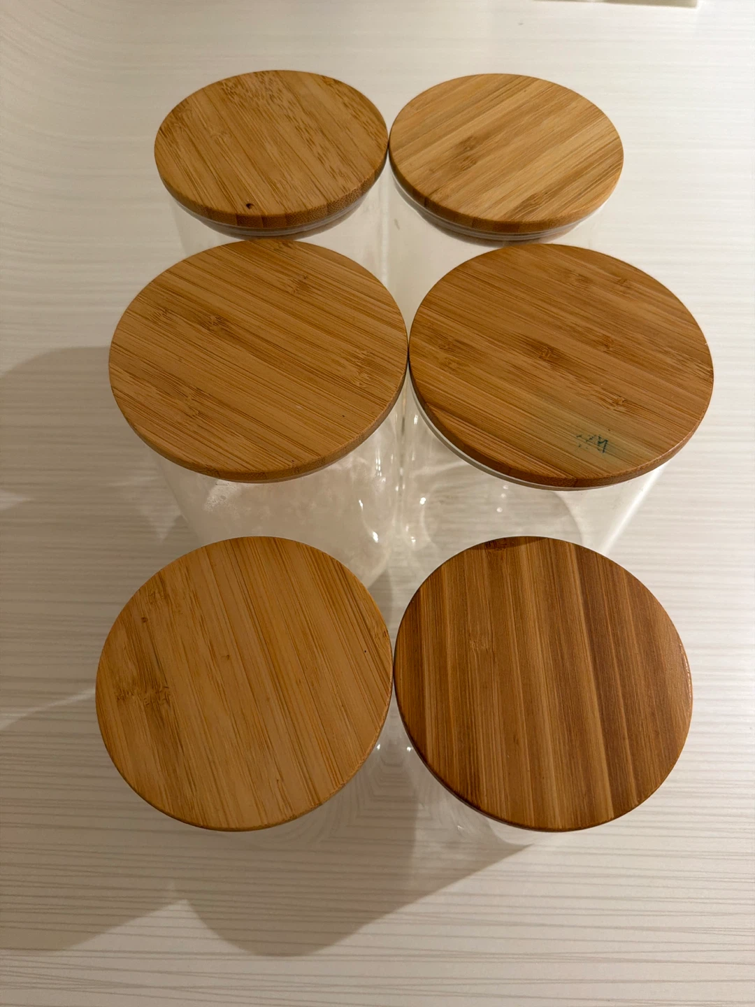 Glass Storage Jars with Bamboo Lids - photo 3