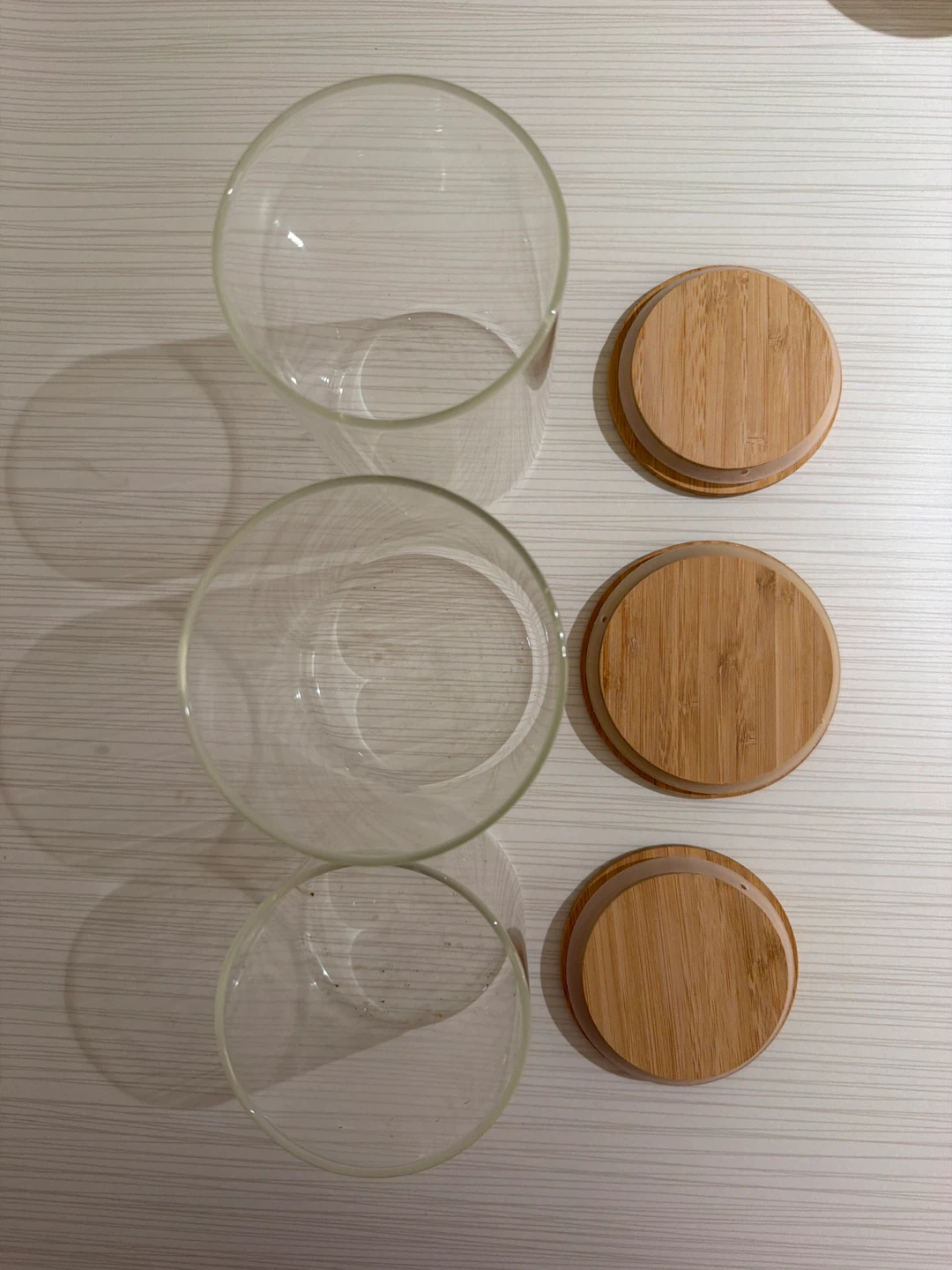 Glass Storage Jars with Bamboo Lids - photo 2