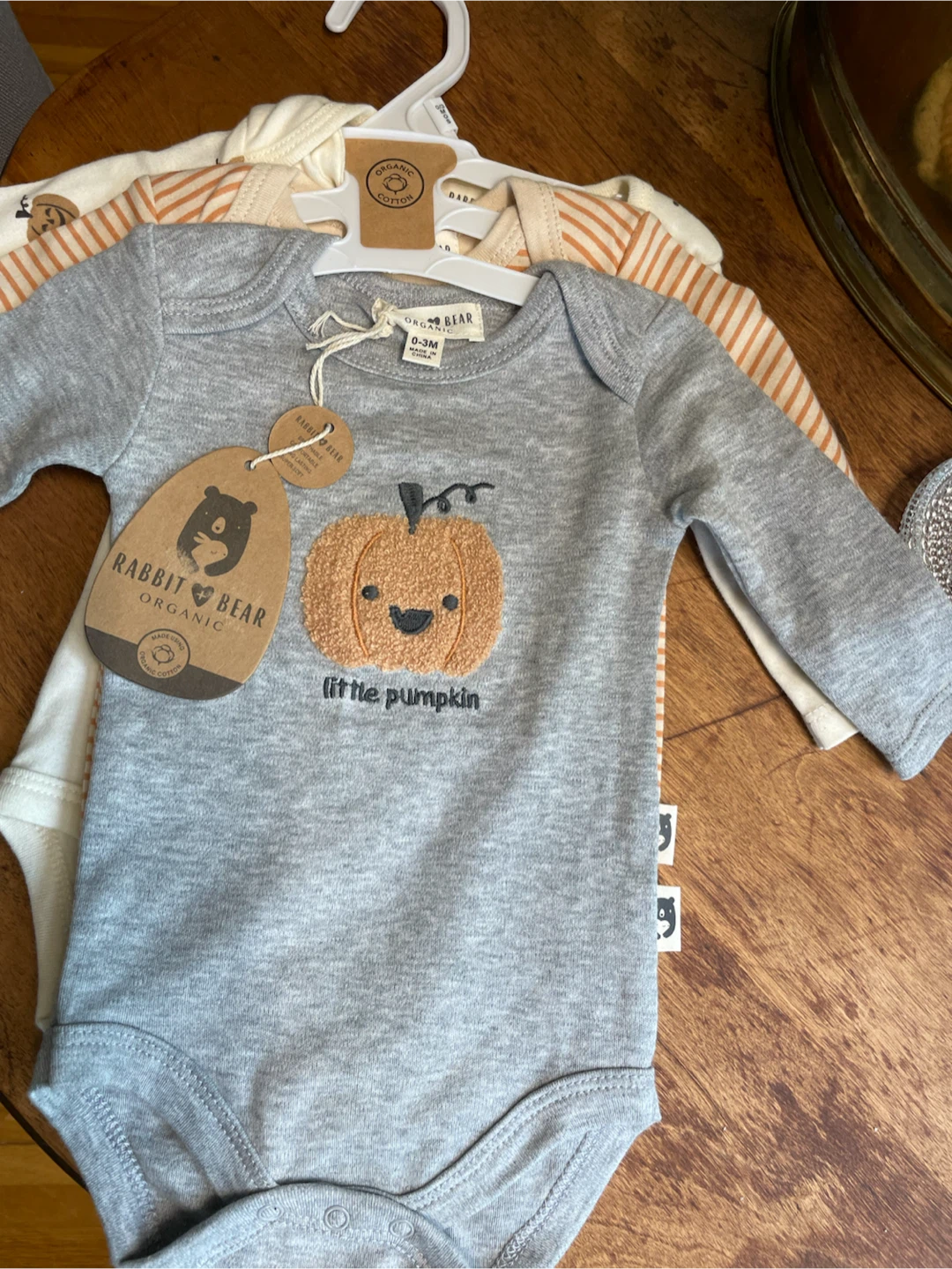 Rabbit & Bear Organic Baby Bodysuit Set
