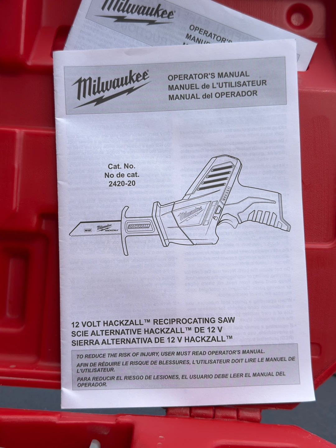Milwaukee 12 Volt Cordless Hackzall Reciprocating Saw Kit - photo 2