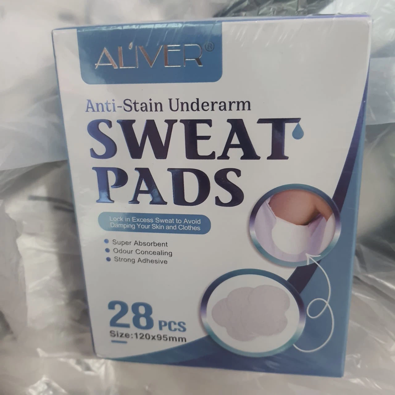 ALIVER Anti-Stain Underarm Sweat Pads - 28 Pcs