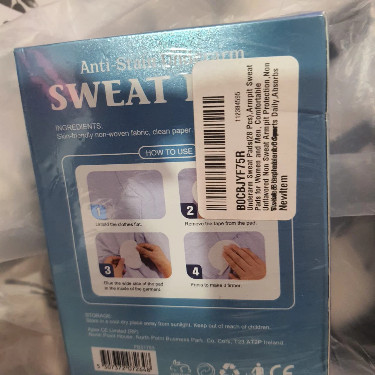 ALIVER Anti-Stain Underarm Sweat Pads - 28 Pcs - photo 2