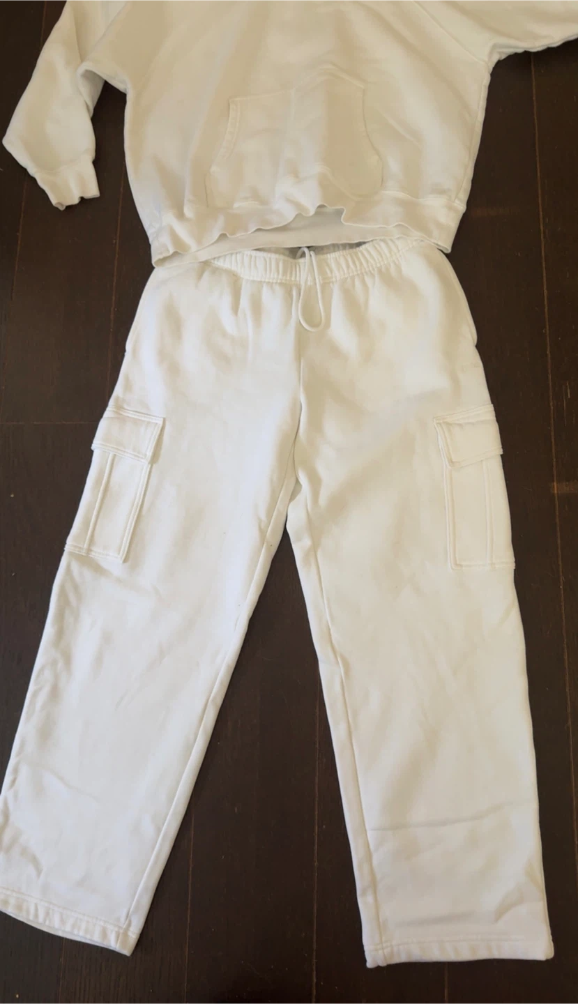 Aritzia Sweatfleece White Matching Set - photo 2