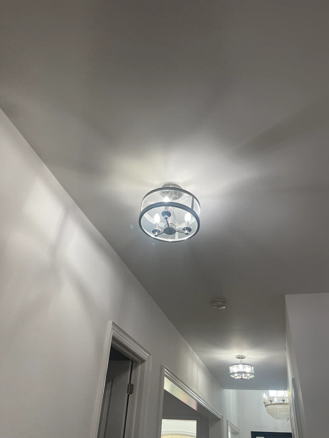 Set of 3 Glass Cylinder Pendant Lights - photo 3