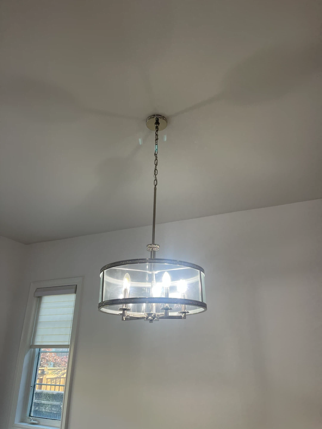 Set of 3 Glass Cylinder Pendant Lights - photo 4