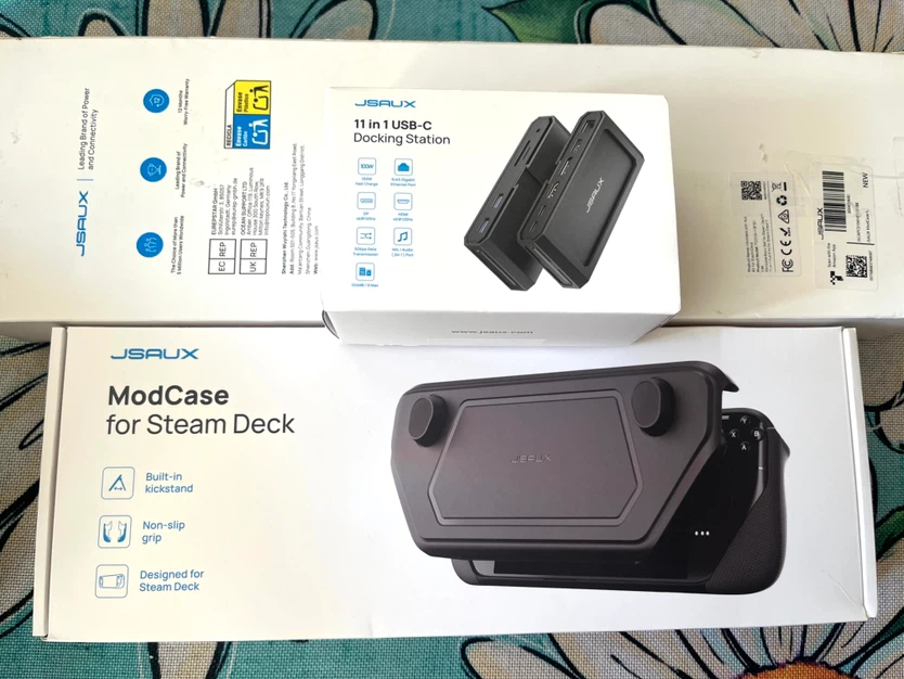 JSAUX ModCase for Steam Deck & 11-in-1 Docking Station