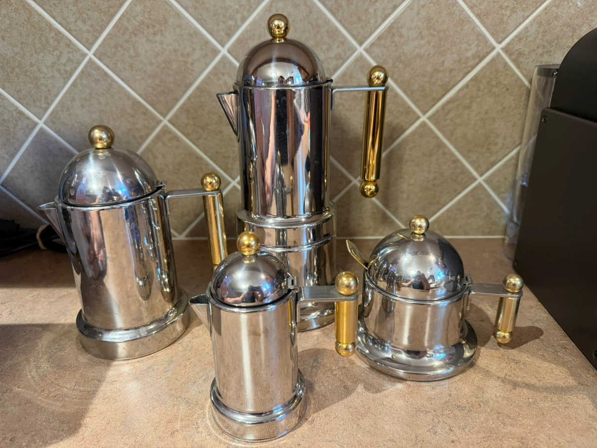 Italian Stainless Steel Espresso Set