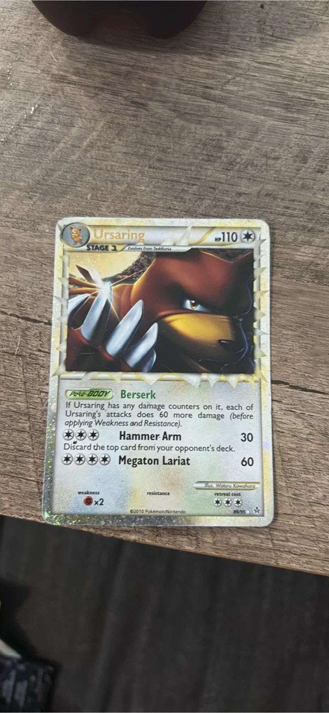 Pokémon Ursaring Stage 1 Trading Card