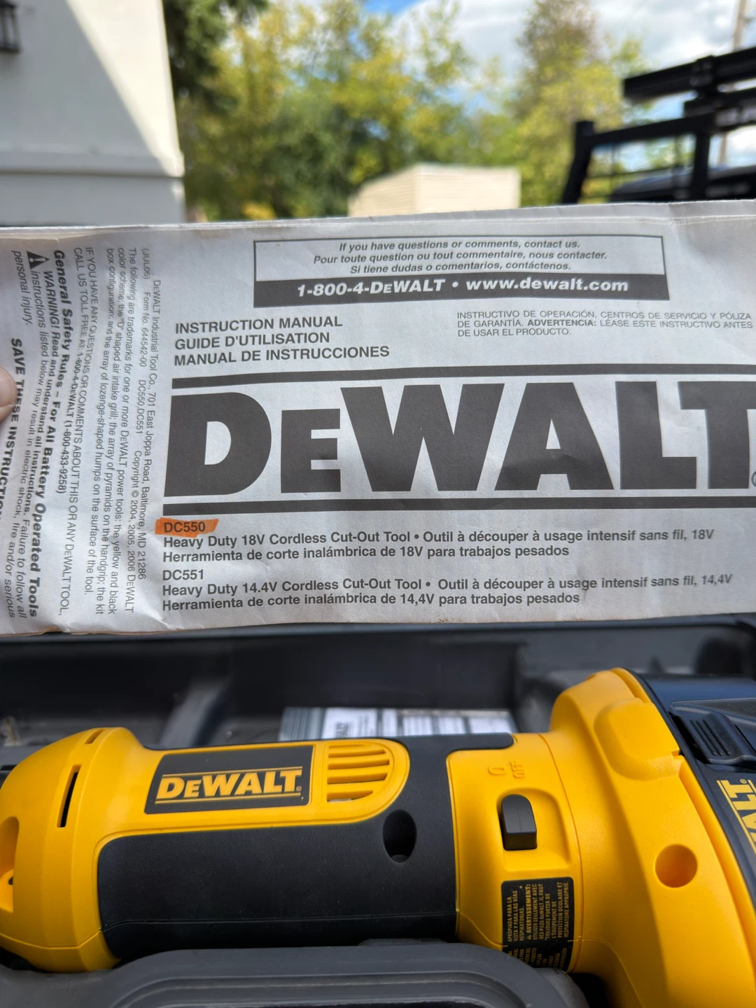 DEWALT DC550 Cordless Cut-Out Tool 18V XRP - photo 2