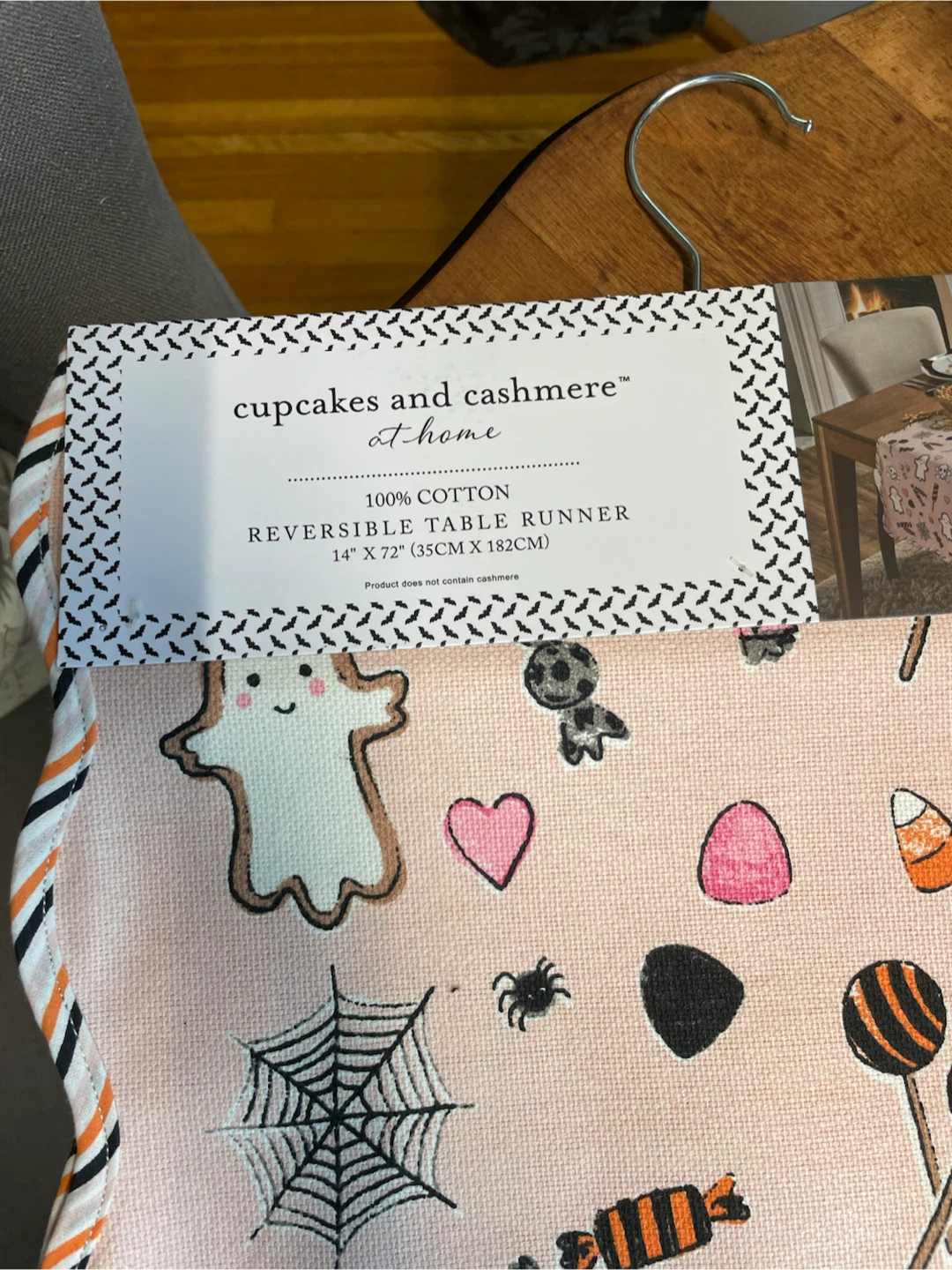 Cupcakes and Cashmere Halloween Reversible Table Runner - photo 2
