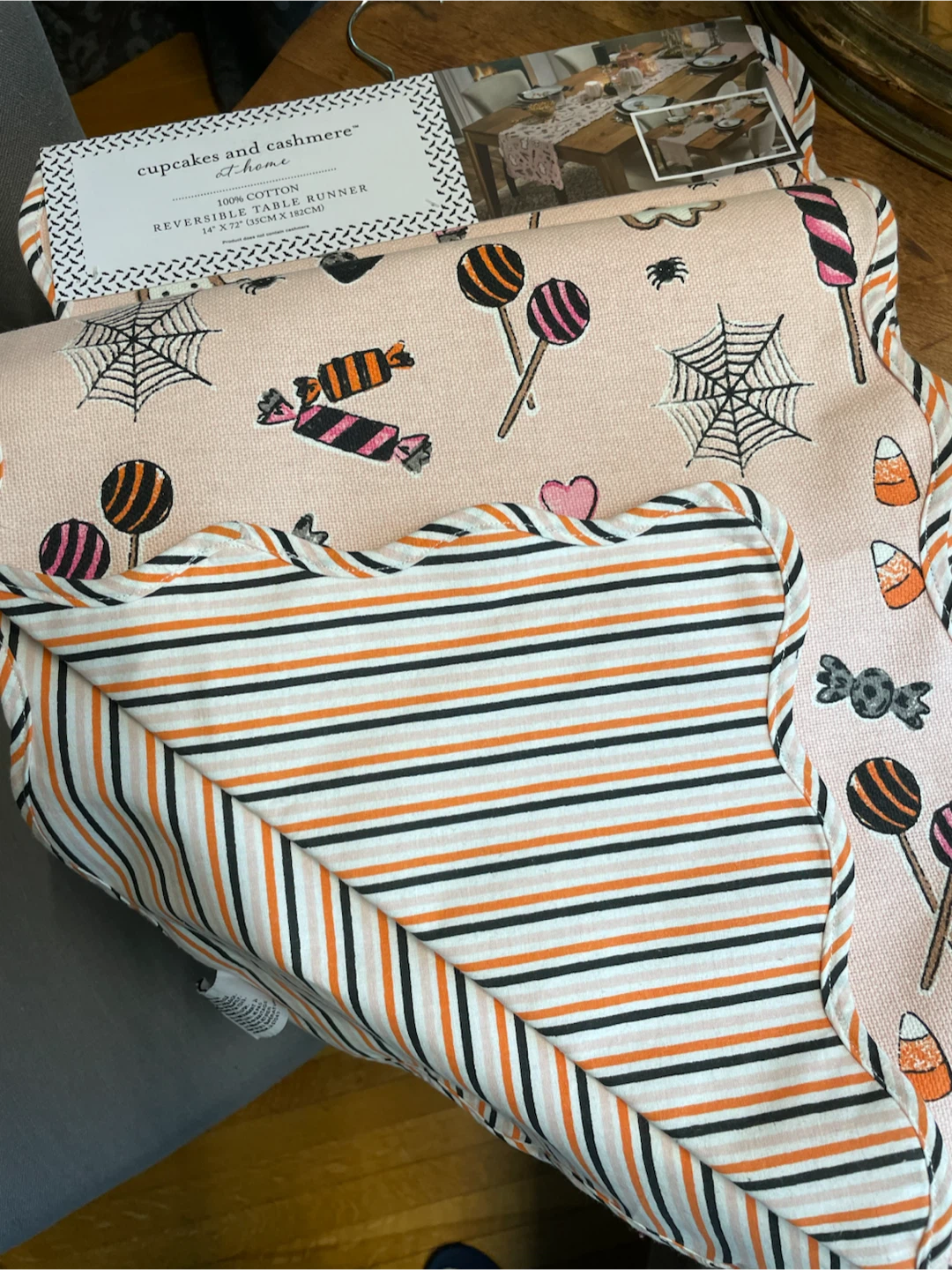 Cupcakes and Cashmere Halloween Reversible Table Runner - photo 3