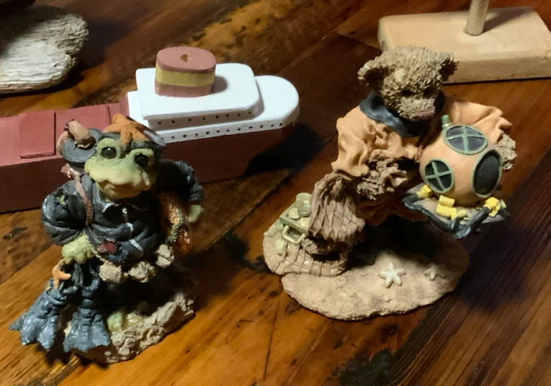 Assorted Nautical trinkets:  boats, fish, scuba & deep sea diver - photo 4